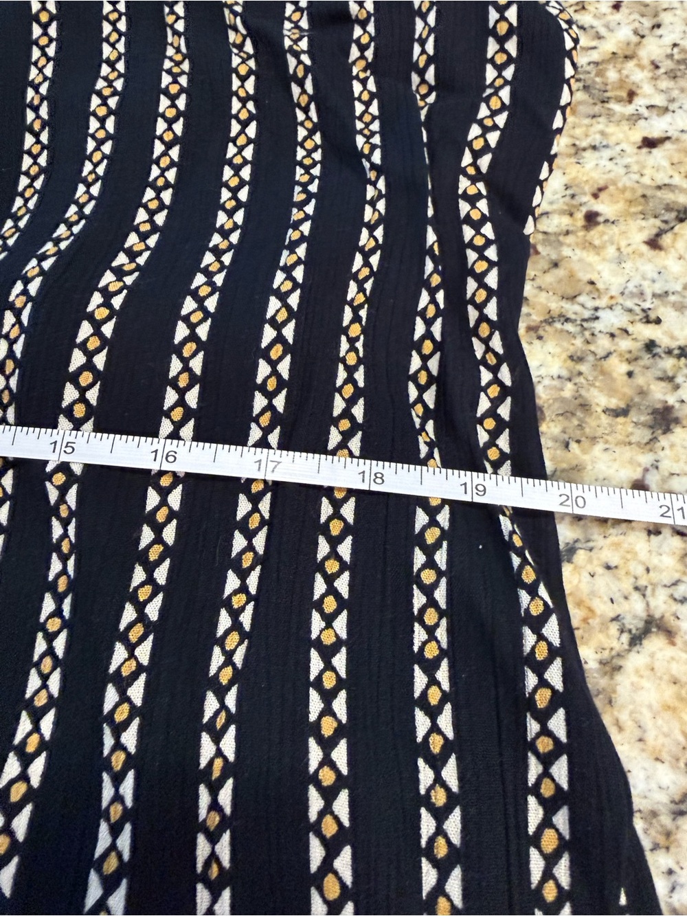 Billabong boho chic black geometric striped crop wide leg jumpsuit M - Picture 9 of 14